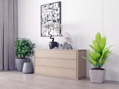 Zen Chinese decoration New decorative 3D model