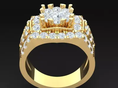Luxury Men Rings Designs 4MR071 3D print model