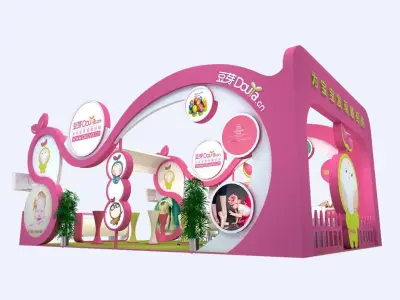 Booth - Area - 6X9-3DMAX2012-02 3D model