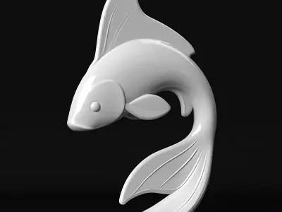 Koi Fish 3D print model
