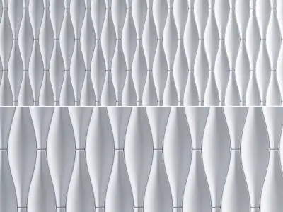 3d Gypsum Panels wall panel 3d model Low-poly 3D model