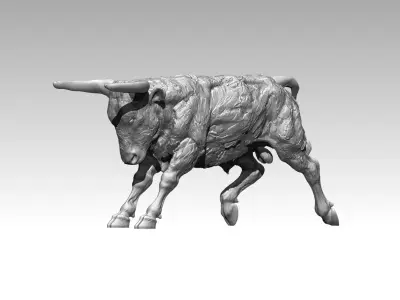 Modern Art Home Decor Abstract Bull  3D print model
