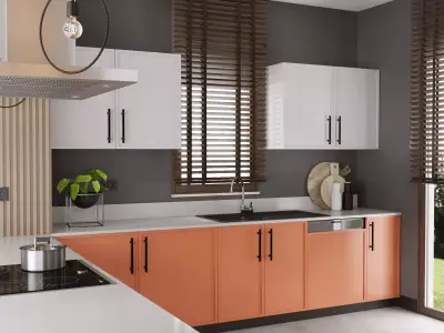 Kitchen Scene 01 3D Model 3D model