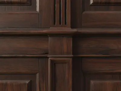 Wooden panel 01 07  3D model