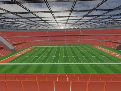 Cleveland Browns - American Football Stadium Low-poly 3D model