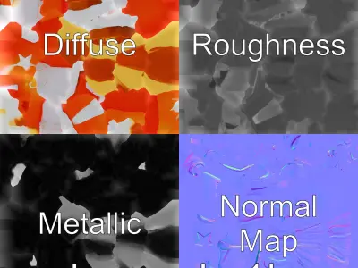 Cartoon Rocket Nightlight with Illuminators and Smoky Trail Low-poly 3D model