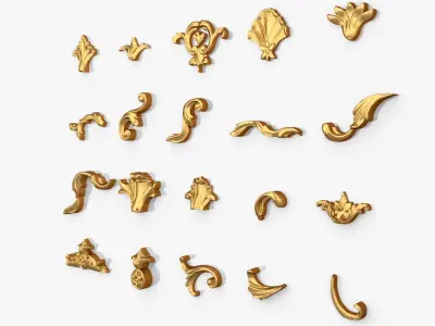 Acanthus Leaves Collection 08 3D model