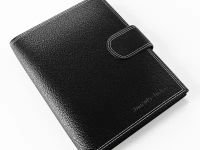 Black male wallet 3D model