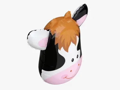 Foil decoration balloon 09 Cow 3D model