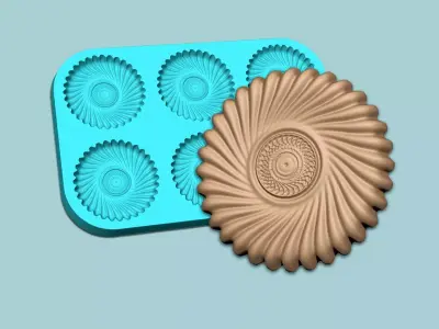 Cookie Mould 13 - Biscuit Silicon Molding 3D print model