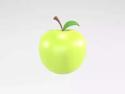 Apple v1 002 Low-poly 3D model