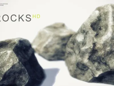 FREE RocksHD Sample Model Free low-poly 3D model