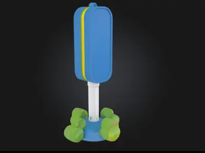 Toy Traffic Light  Playful Signal for Miniature Worlds 3D model