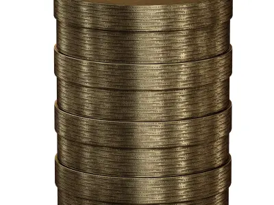 Inez Drum End Table Crate and Barrel 3D model