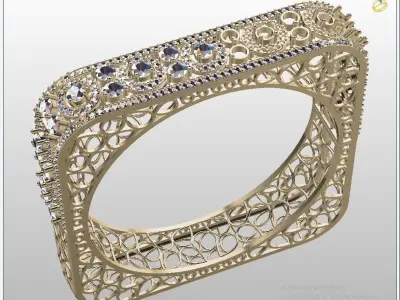 Bracelet Brilliant piece of ART 3D print model