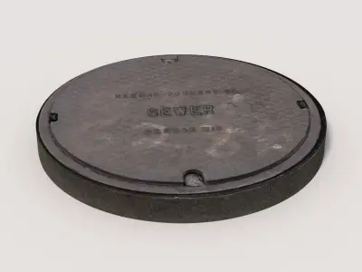 Manhole cover Free 3D model