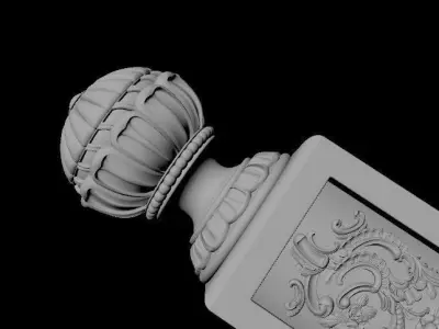 leg High quality 3d models for processing on a cnc machine  3D model