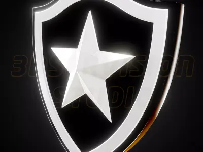 Botafogo De Futebol E Regatas logo - Cinematic - 3D print 3D model