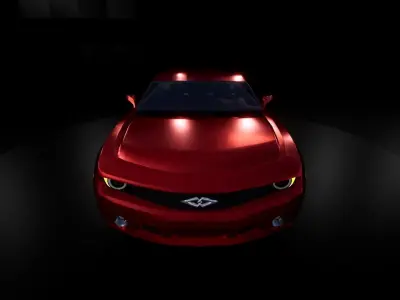 Sport Sedan Car Low-poly 3D model