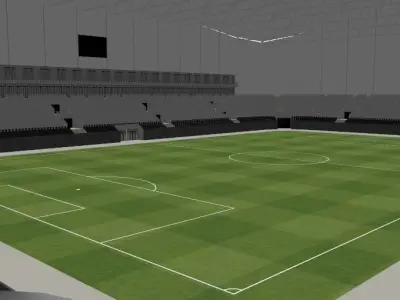 Telenor Arena Low-poly 3D model