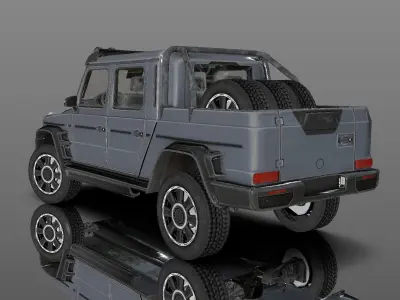 New Stylish Design Adventure Jeep Lowpoly 3D Model Low-poly 3D model
