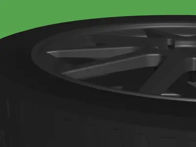 Wheel car 3D model purchase