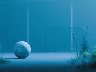 Low-Poly Old Soccer Ball - Game-Ready Free low-poly 3D model