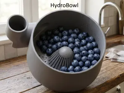 Hydro Bowl Cleanser Fruits and Veggies  3D print model