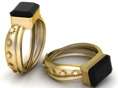 Women Fashion Ring 3d Printable Model 3D print model