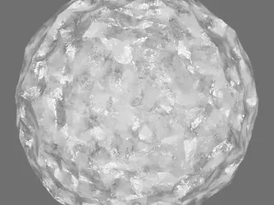 White Crystal Free 3D model