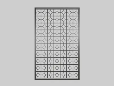 Master Bedroom Room Divider Low-poly 3D model