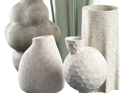 Vase Decor Low-poly 3D model 28