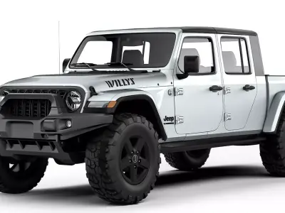Jeep Gladiator Willys 2024 3D model