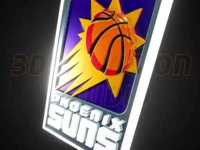 Phoenix Suns logo - Cinematic - 3D print 3D model