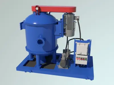  Vacuum Degasser Low-poly 3D model