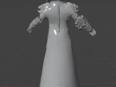 Cyborg Warrior Body Free 3D model