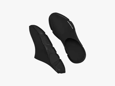 Balenciaga Speed Mule Mono Black 3D model