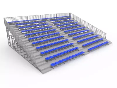 Bleachers 27 3D model