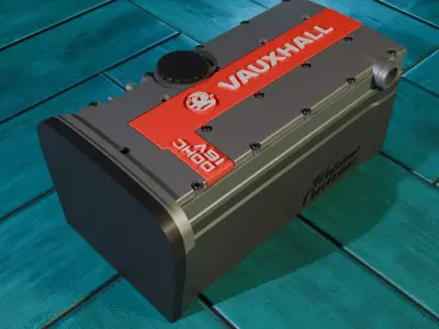 C20let Vauxhall Engine Themed box 3D print model