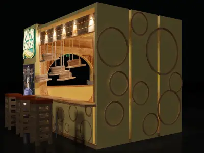  Booth Exhibition Stand a103 3D model