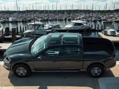  Taycan Pick-Up Truck Concept black 3D model