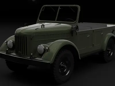 1970 GAZ-69a 3D model