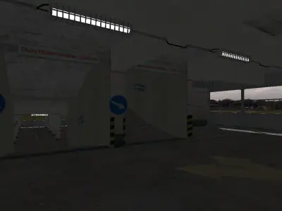 Parking garage Low-poly 3D model