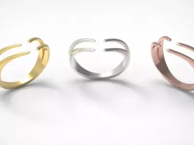 Minimal ring Ready for 3d printing 3dm stl 3D print model