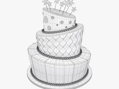 Birthday cake  3D model
