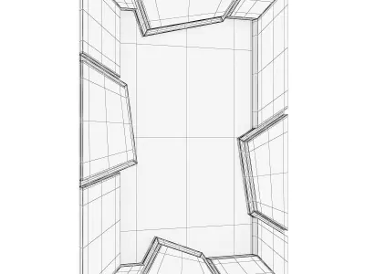 ATHOS MIRROR Low-poly 3D model