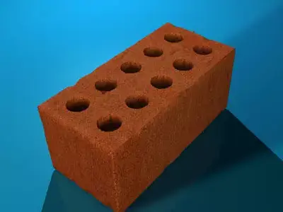 Brick with holes in it 3D model