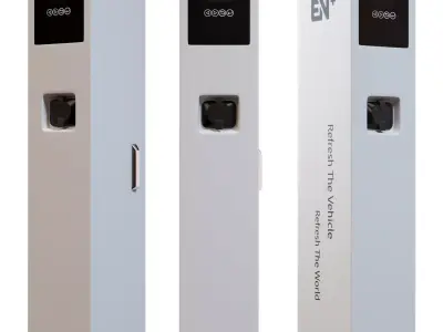 Cubo Series AC Charger Low-poly 3D model