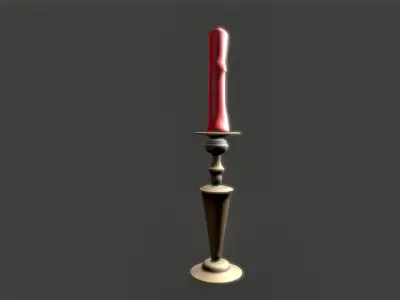 Candles Pack Low-poly 3D model
