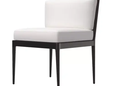 Laurel Aluminum Dining Side Chair 3D model